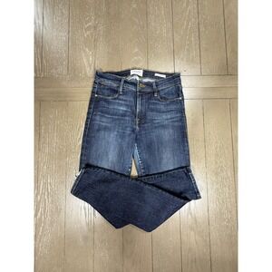 Frame Le High Skinny Jeans Womens Size 27 Blue Harvard High Rise‎ Stretch Denim
